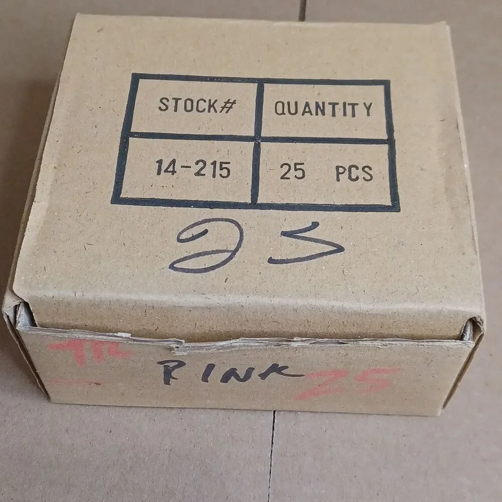 C7 5W Pink Box of 25 Replacement Bulbs Transparent 130v NOS Light Show Craft